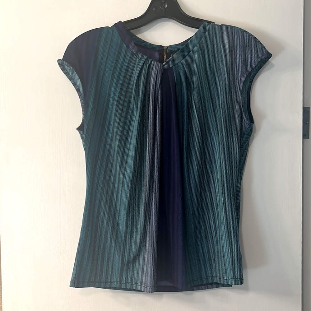 Blue/Green sleeves top
